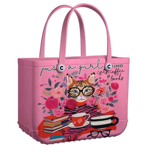 Ceeprints Cee™ Bag Cats Coffee Books