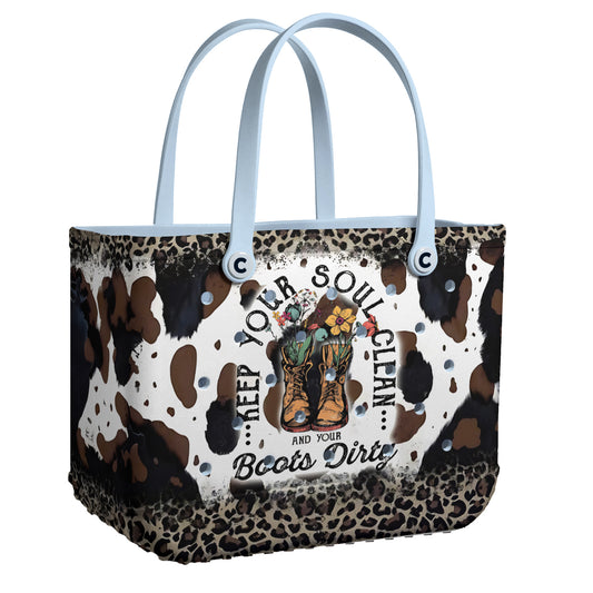 Ceeprints Cee™ Bag Clean Heart, Dirty Boots