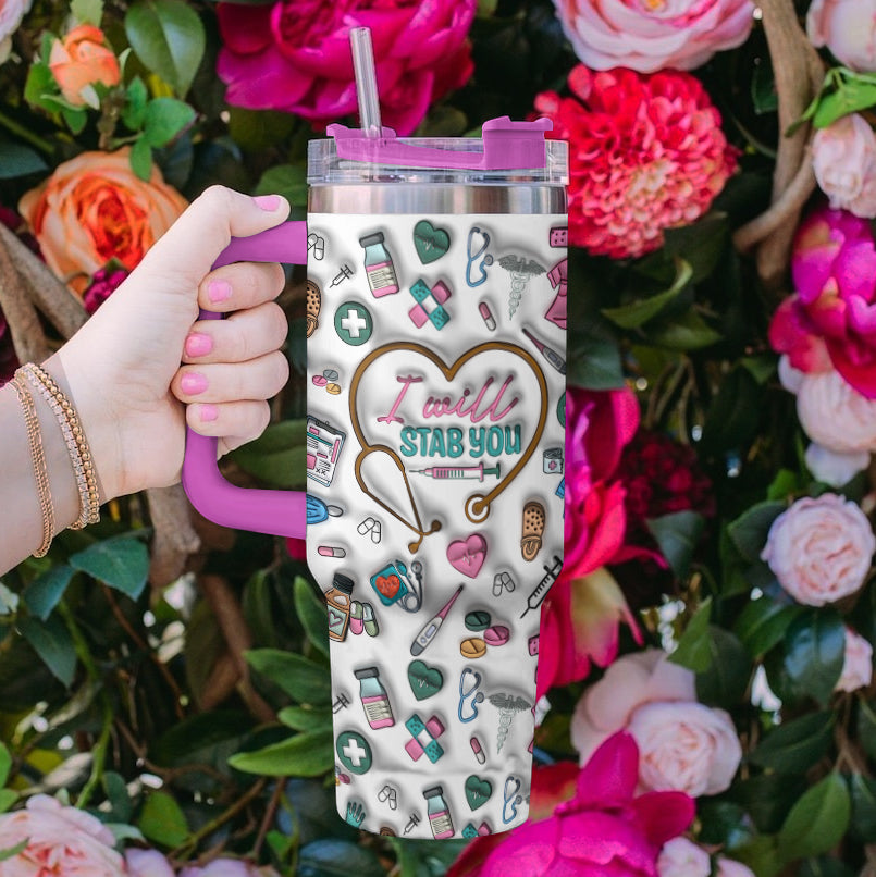 Ceeprints Tumbler Nurse Sass