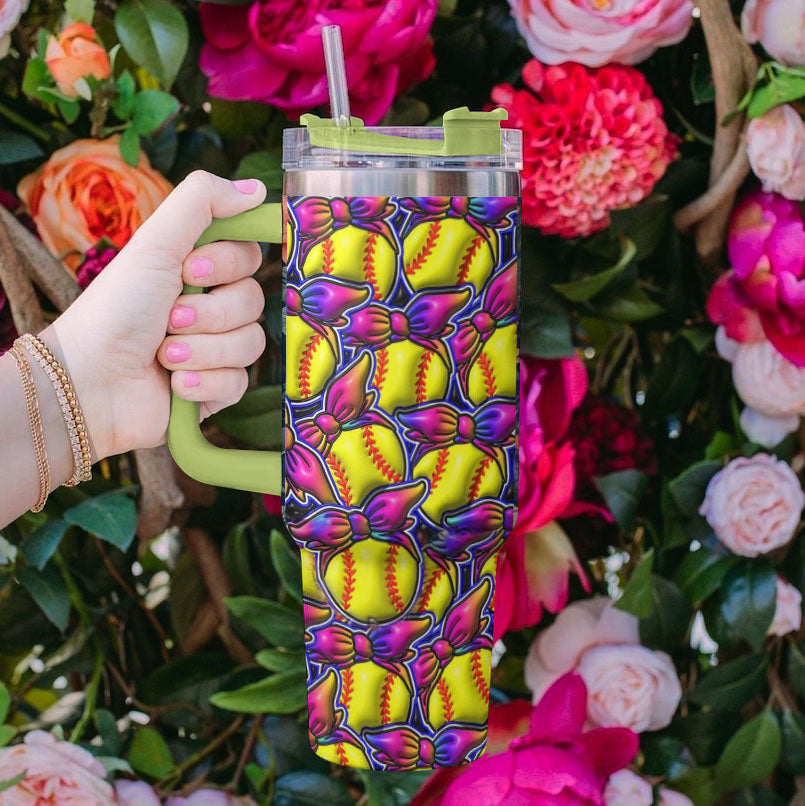 Ceeprints Tumbler Softball Sparkle