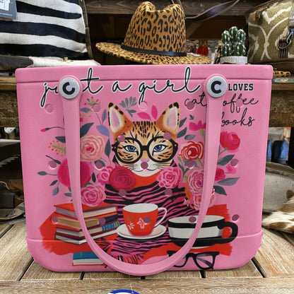Ceeprints Cee™ Bag Cats Coffee Books