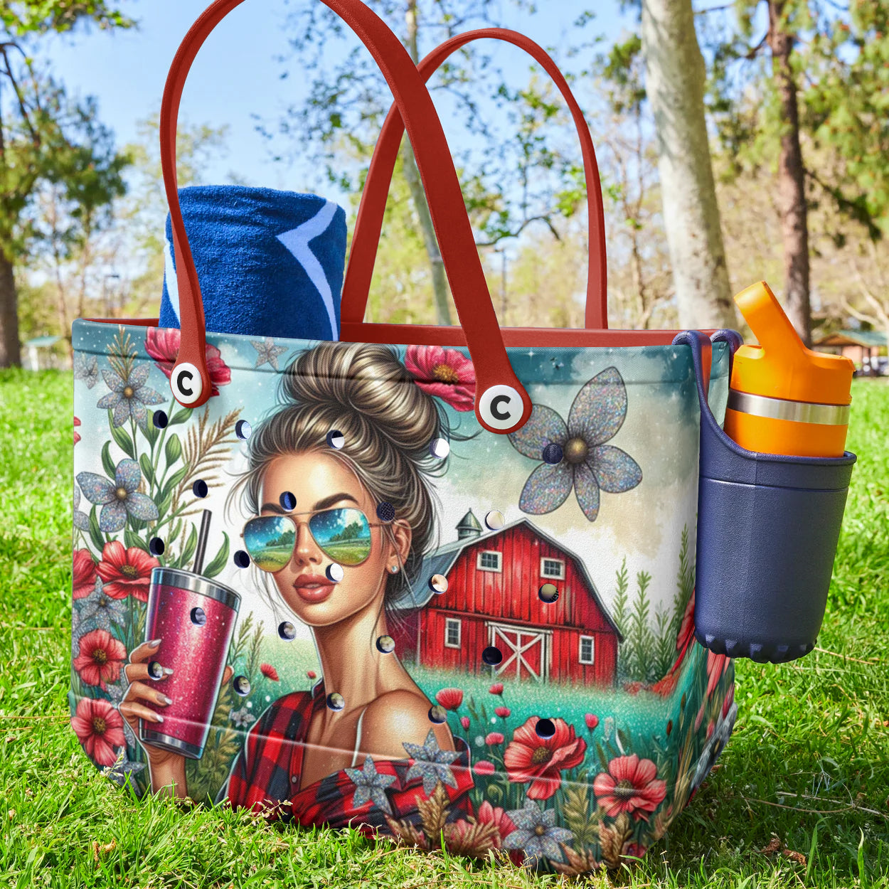 Ceeprints Cee™ Bag Red Barn Farm Straight