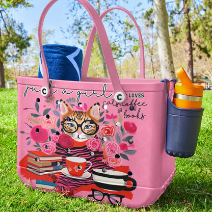 Ceeprints Cee™ Bag Cats Coffee Books