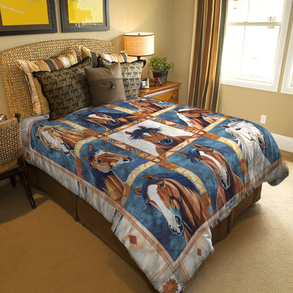 Ceeprints Quilt 3-Piece Set Native Horse