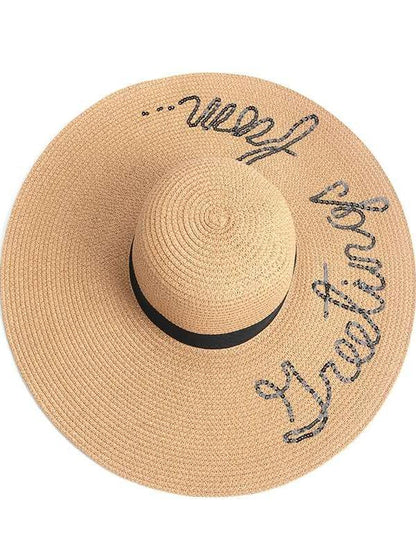 Straw Hat Women's Summer Seaside Travel Vacation Big Brim