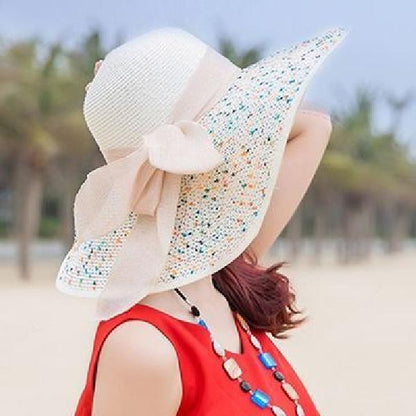 Straw Hat Summer Women Foldable Outing All-Match Beach Hat