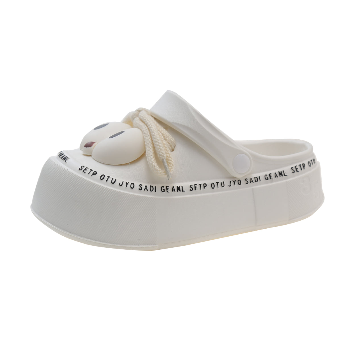Cute Big Eyes Lace-up Two-Way Hole Shoes