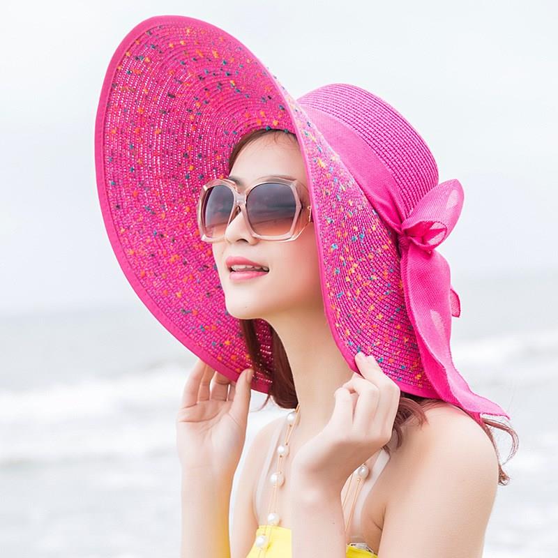 Straw Hat Summer Women Foldable Outing All-Match Beach Hat