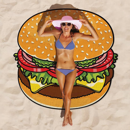 Cartoon Beach Towel – Large Quick-Drying Travel Shawl & Floor Mat