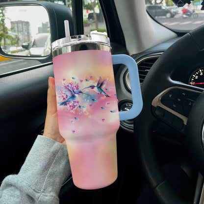 Ceeprints Tumbler Hummingbird Bloom