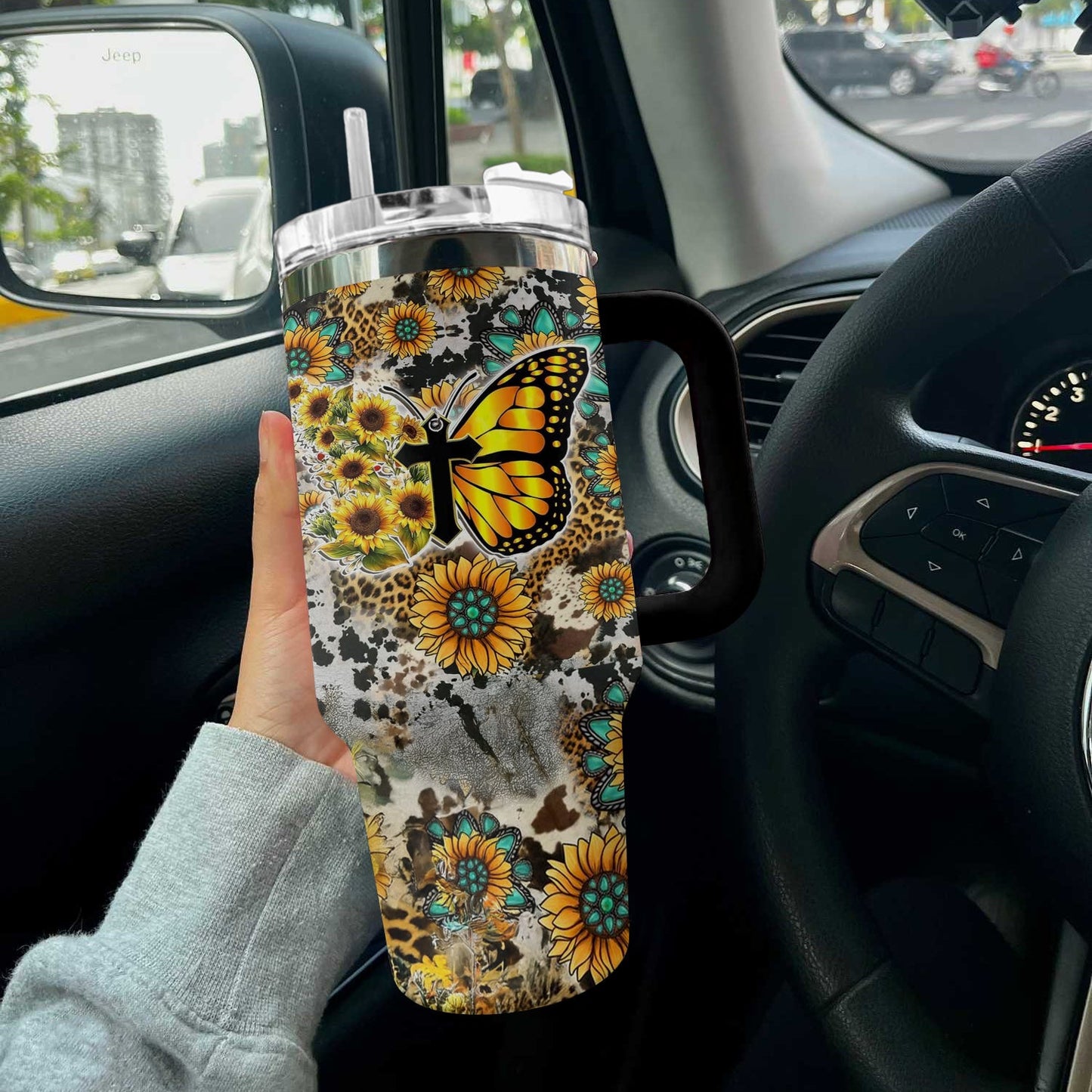 Ceeprints Tumbler Wild Sun Monarch