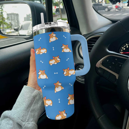 Ceeprints Tumbler Corgi Joy