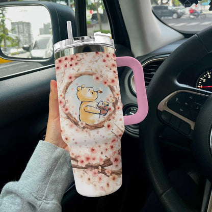 Ceeprints Tumbler Cherry Blossom Bear