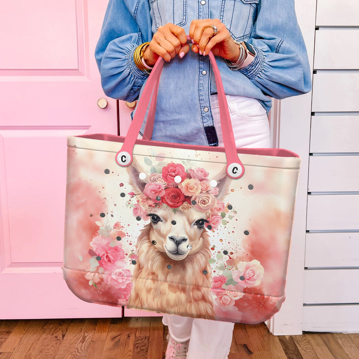 Ceeprints Cee™ Bag Floral Llama Muse