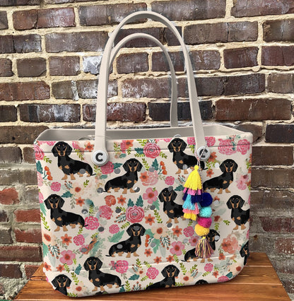 Ceeprints Cee™ Bag Dachshund Bloom Delight