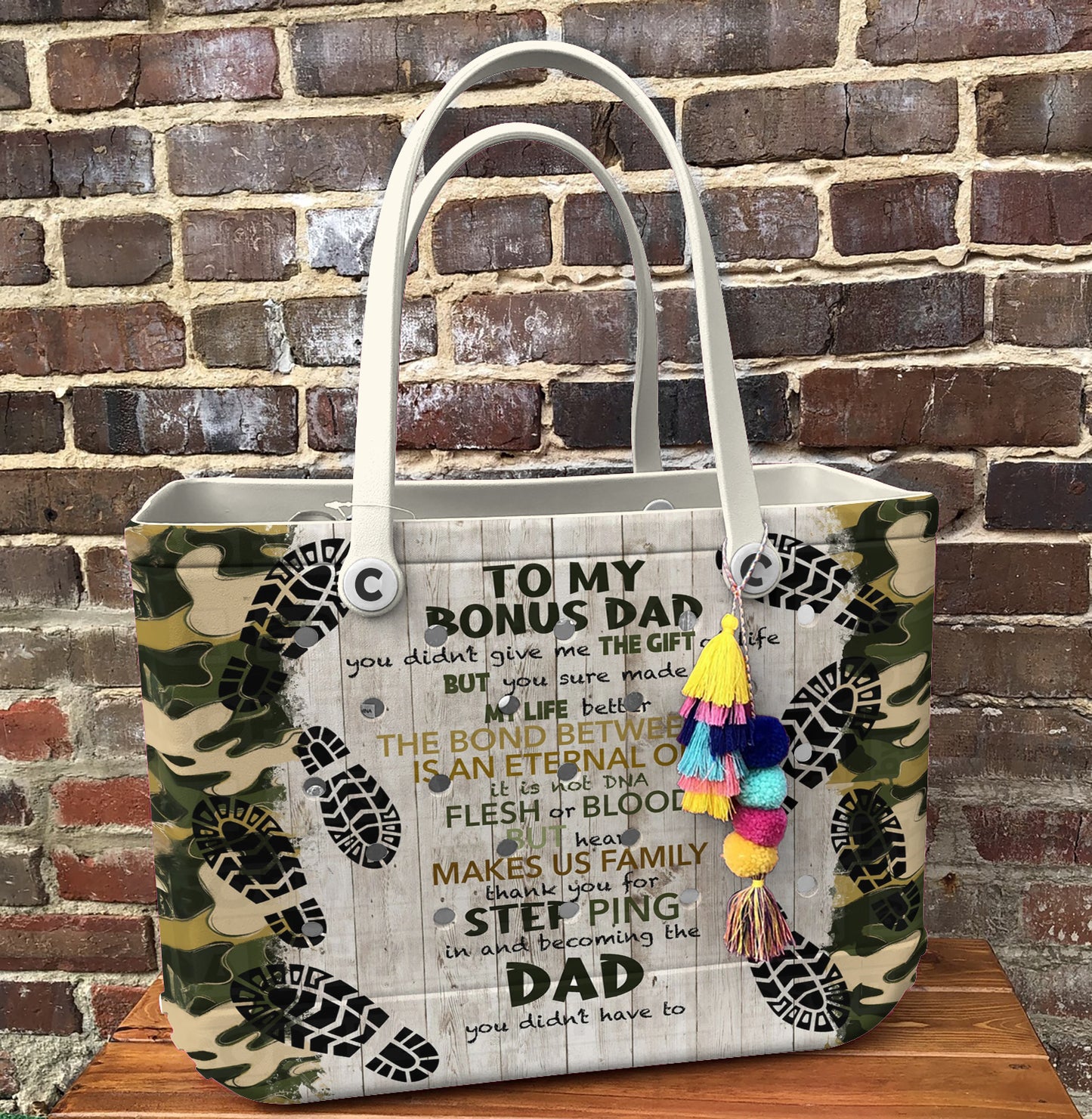 Ceeprints Cee™ Bag To My Bonus Dad