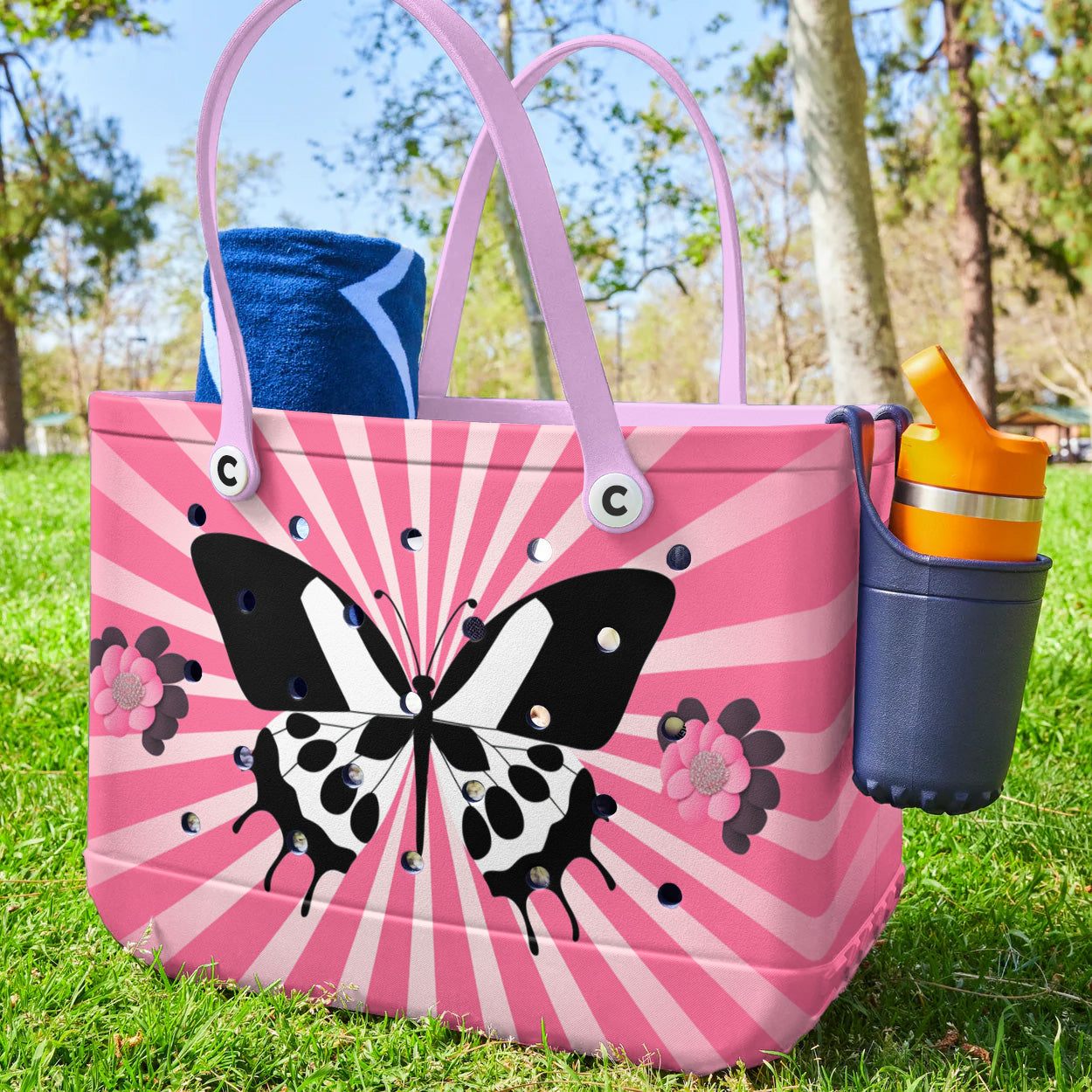 Ceeprints Cee™ Bag Pink Bloom Butterfly
