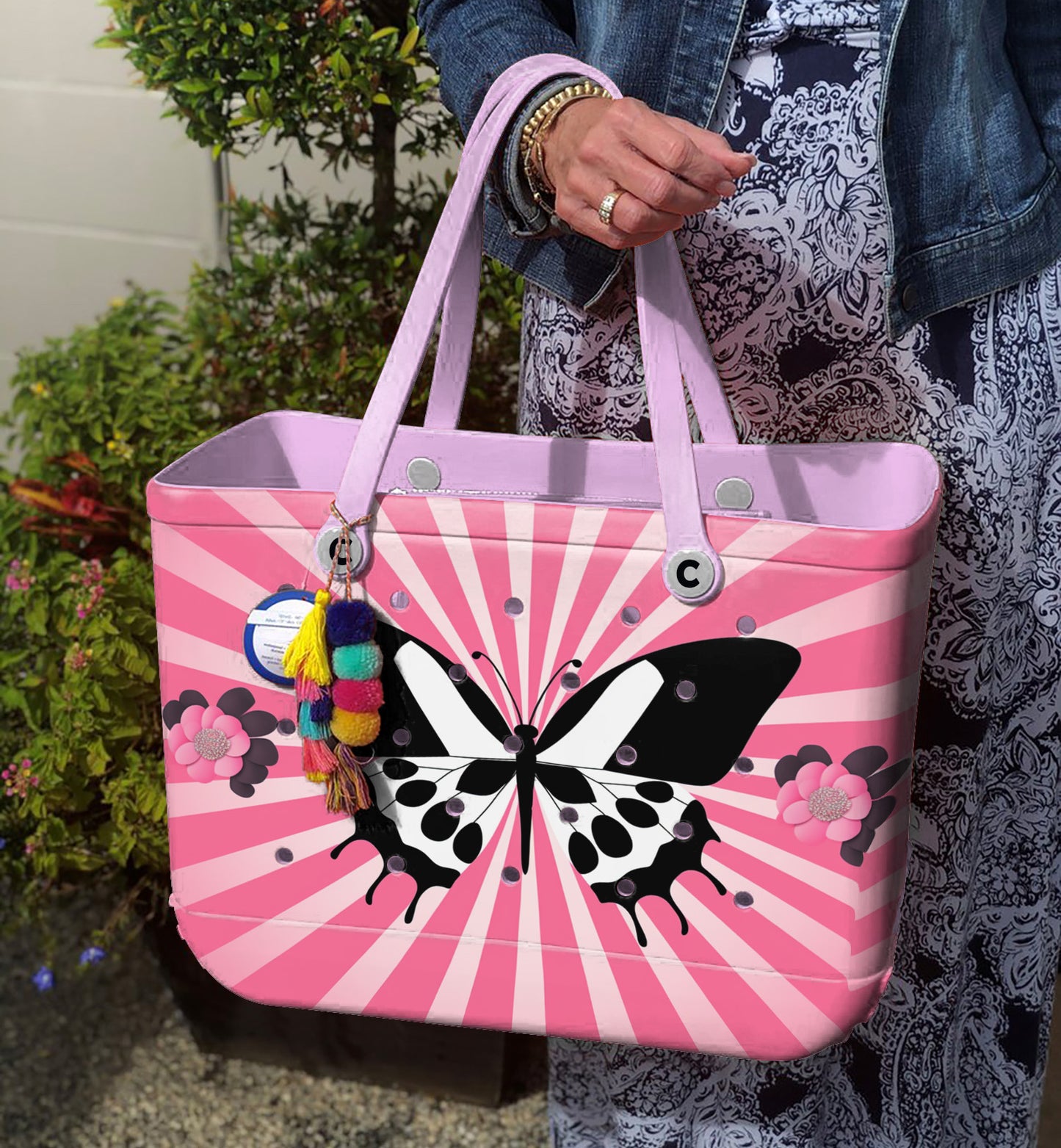 Ceeprints Cee™ Bag Pink Bloom Butterfly