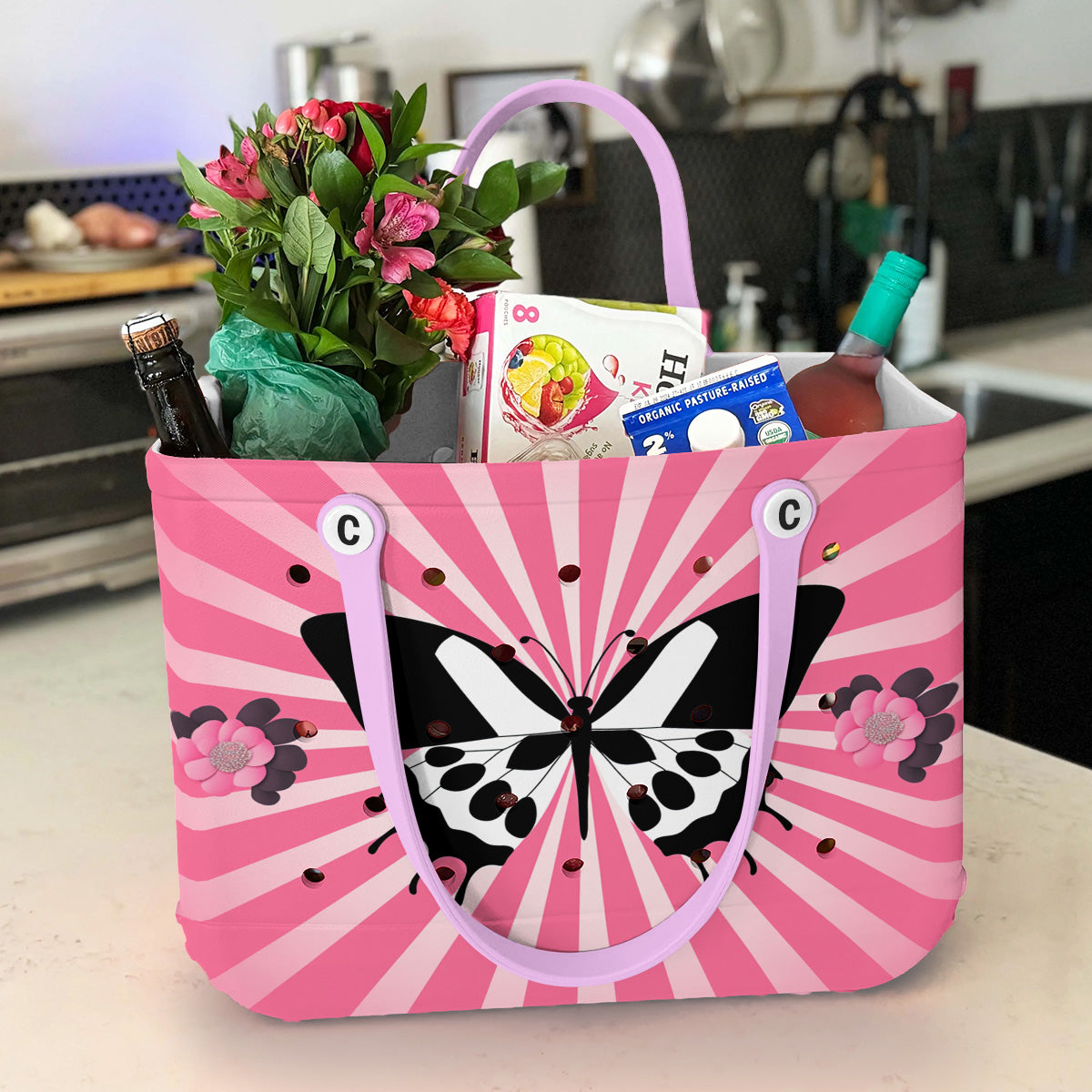 Ceeprints Cee™ Bag Pink Bloom Butterfly