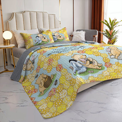 Ceeprints All Season Quilt 3-Piece Set Pooh the Love