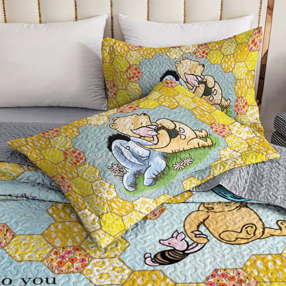 Ceeprints All Season Quilt 3-Piece Set Pooh the Love