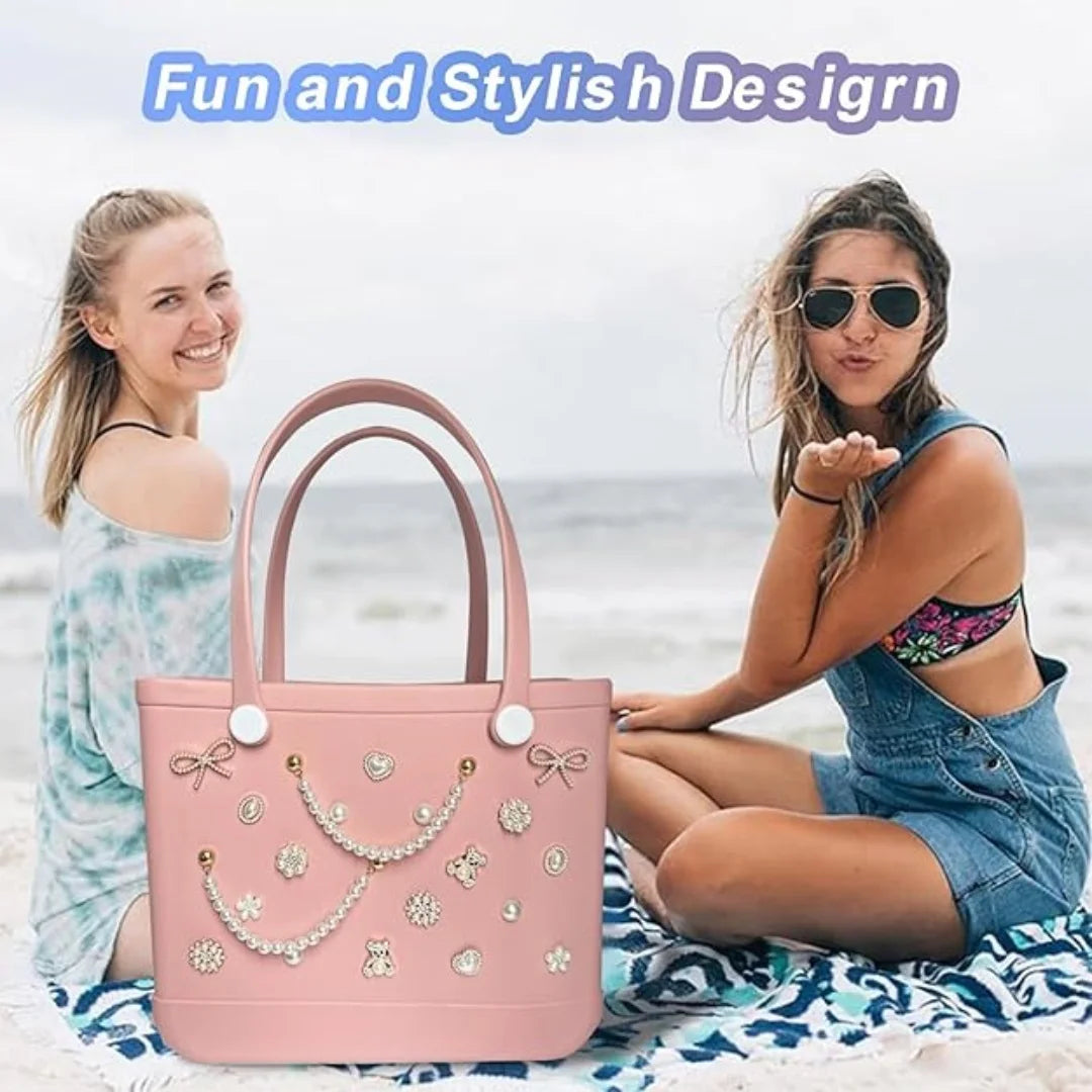Beach Bag Charms – Pearls, Love, Butterfly & Chain for Simply Southern
