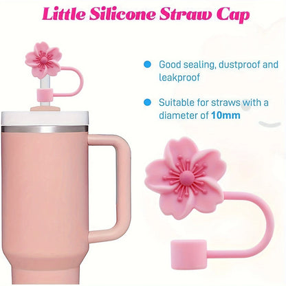Flower Silicone Straw Covers – Cute Dust Caps for Tumbler Straw Tips