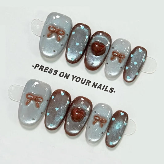 Blue-Brown Cat Eye No. 01