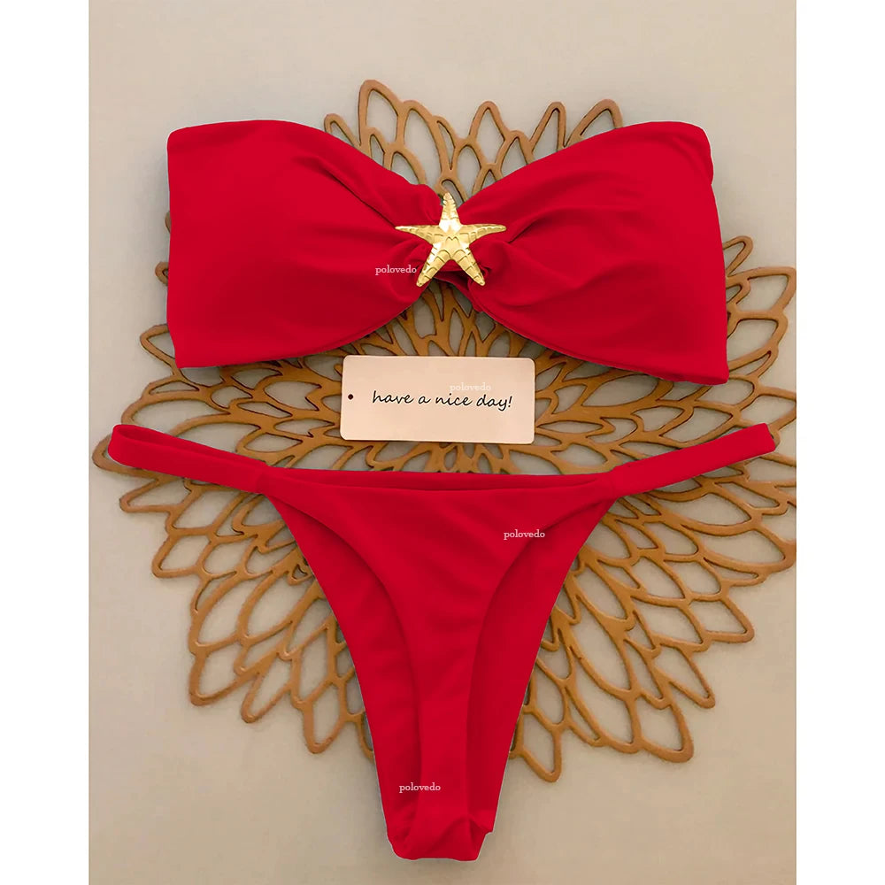 Push-Up Micro Bikini Set – 2025 Sexy Brazilian Swimsuit for Women