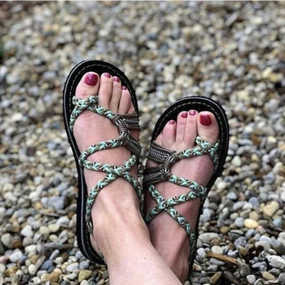 Ceeprints Rope Knot Sandals
