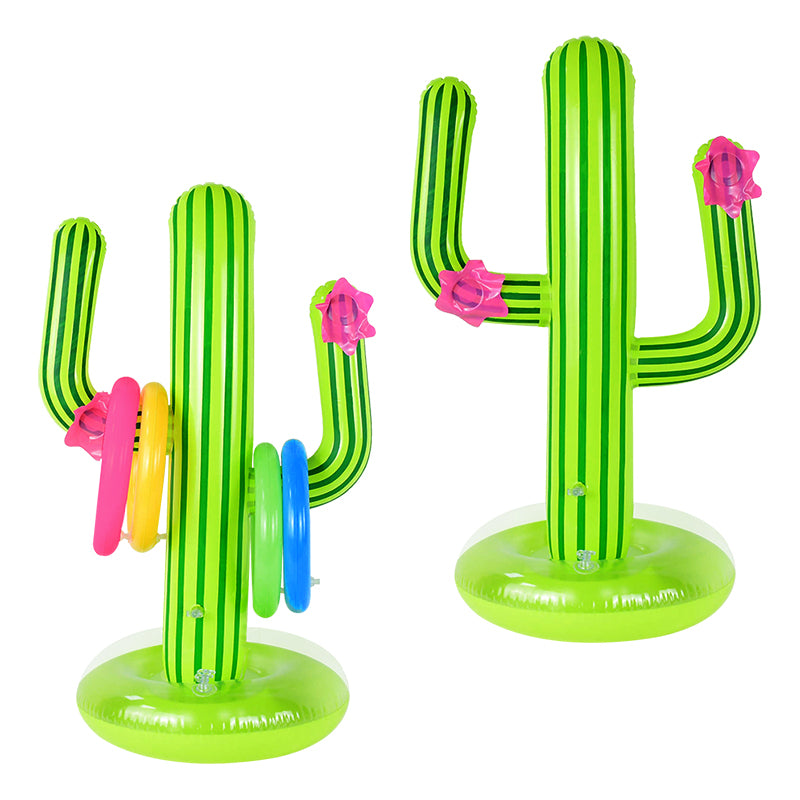 Inflatable Cactus Ring Toss – Fun Pool Party Game