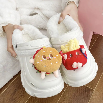 Women’s Waterproof Platform Clogs – Designer Sandals with Charms