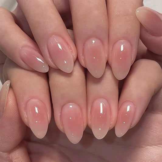 Metallic Cat Eye Almond No. 12 press-on nails