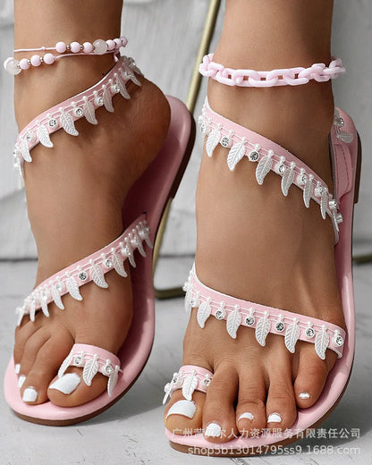 Ceeprints Butterfly Y2K Lace-Up Sandals