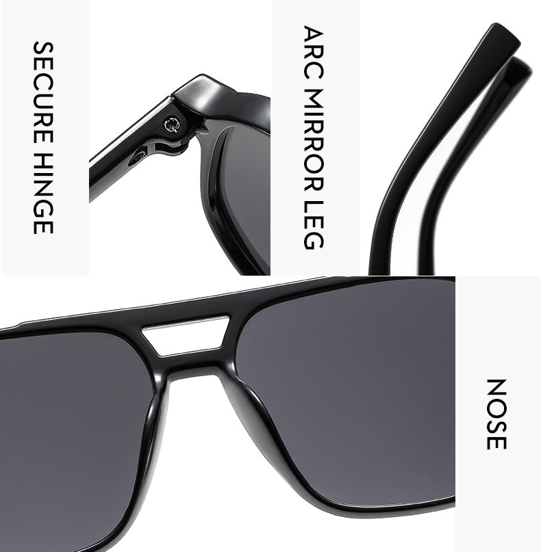 Vintage Square Sunglasses – Chic UV400 Eyewear for Men & Women