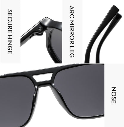 Vintage Square Sunglasses – Chic UV400 Eyewear for Men & Women