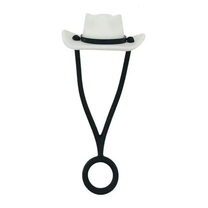 Silicone Cowboy Hat Straw Covers – Cap Compatible for 30/40oz Tumbler, Cowgirl Topper Lid Accessories