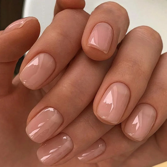 Nude Cat Eye French No. 06 press-on nails