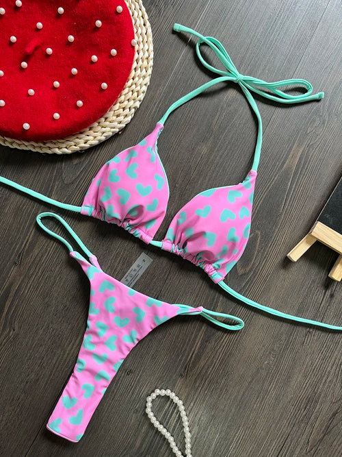 Sexy Halter Brazilian Bikini Set – Women's Swimwear