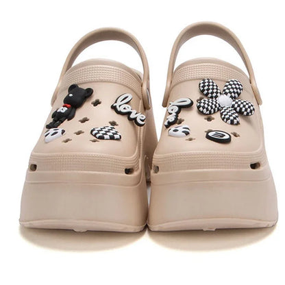 Women’s Cloud Clog Slippers – High Heel Platform Sandals