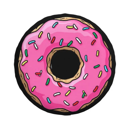 Custom Pink Donut Spare Tire Cover – Fits 14" 15" 16" Wheels