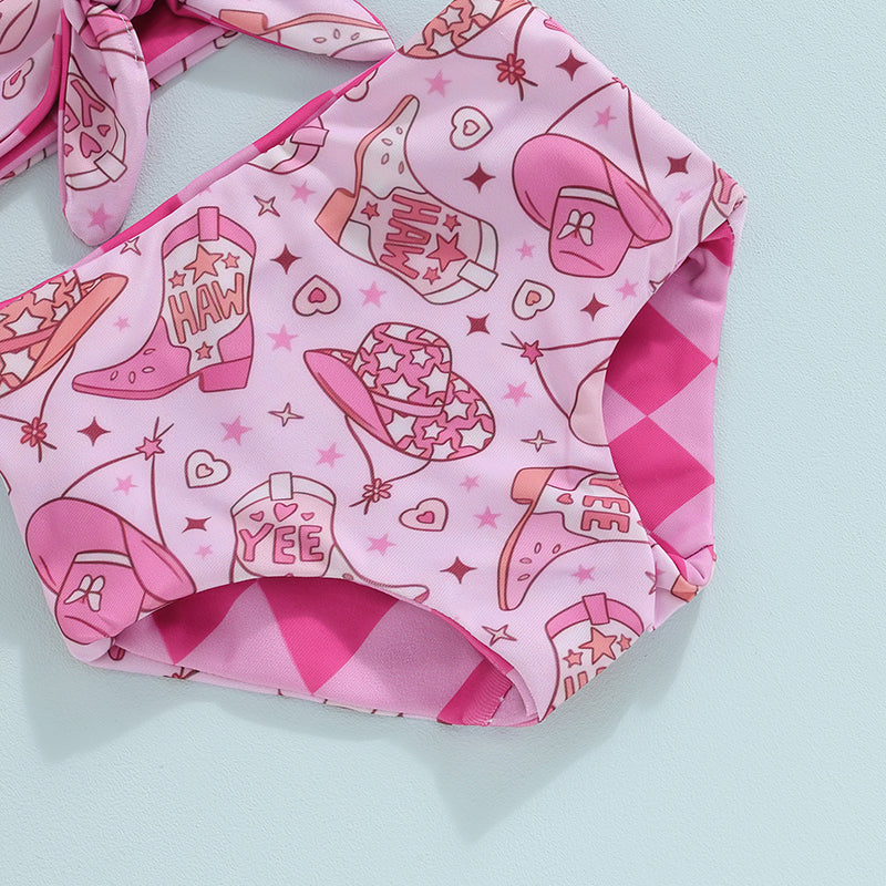 Toddler Girls Swimsuit – Cute Cartoon Bikini Set (1-4 Years)