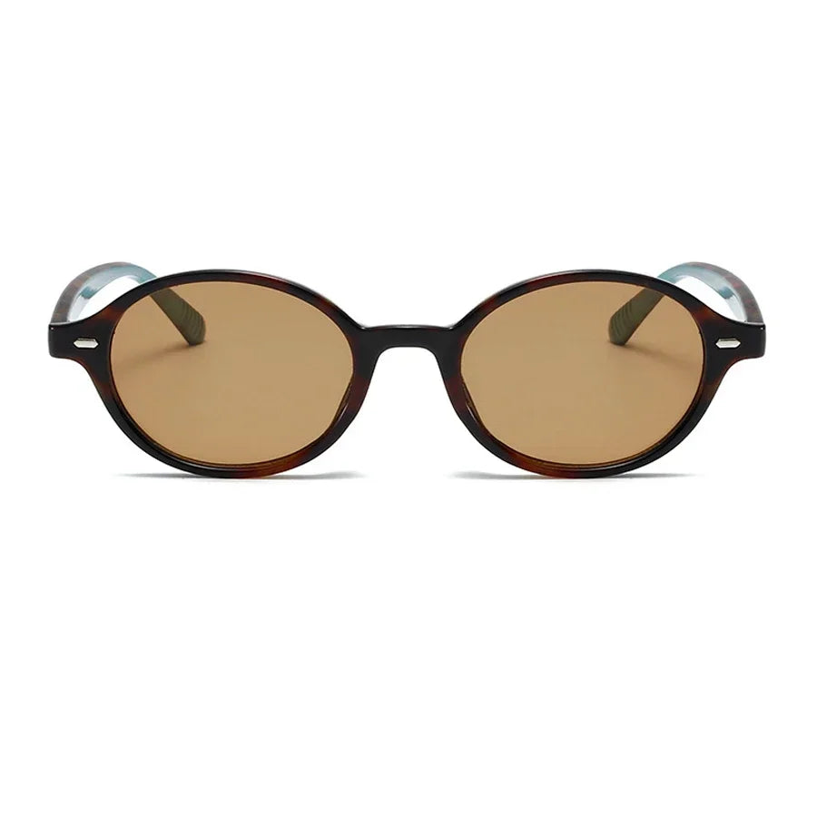 Retro Small Oval Sunglasses – Unisex Vintage Shades