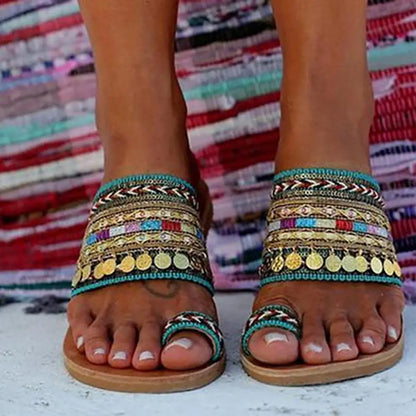 Ceeprints Tassel Flip-Flops