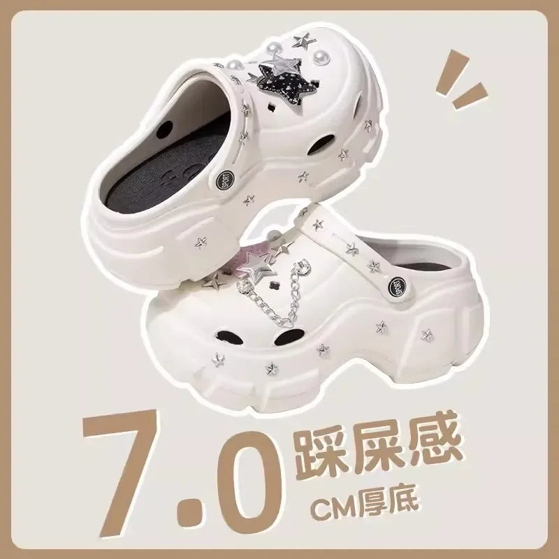 Women’s Fashion Charm Clogs – Sexy Platform Sandals