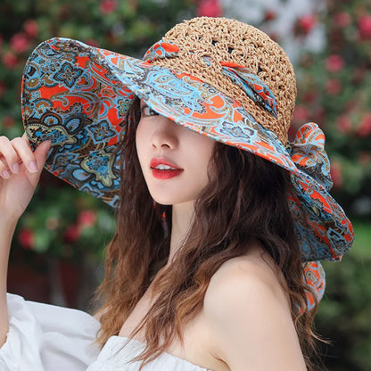 Ceeprints Floral Wide Brim Hat