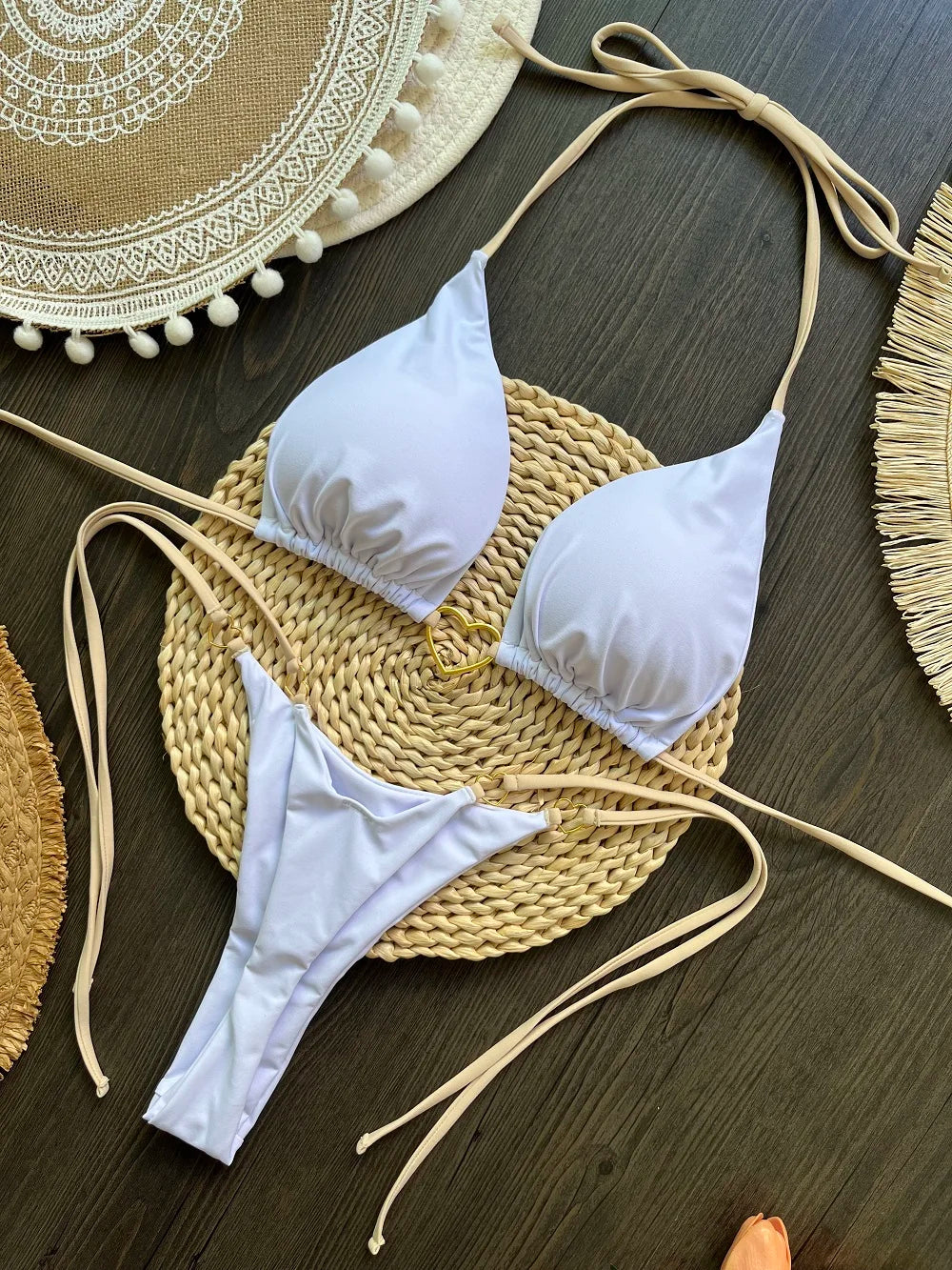 Sexy Halter Bikini Set – Brazilian Thong Swimwear