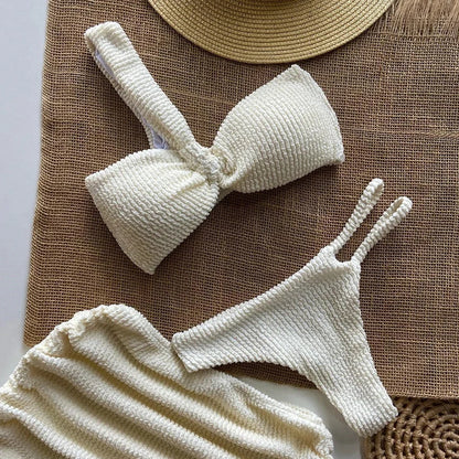 Sexy 3-Piece Micro Bikini Set – Brazilian Thong Swimsuit for Women 2025