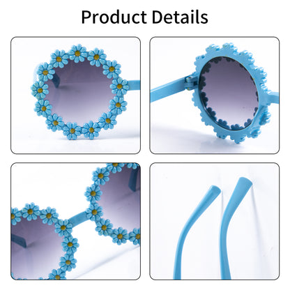 Ceeprints 5PCS Daisy Flower Sunglasses – Fun Party Photo Props