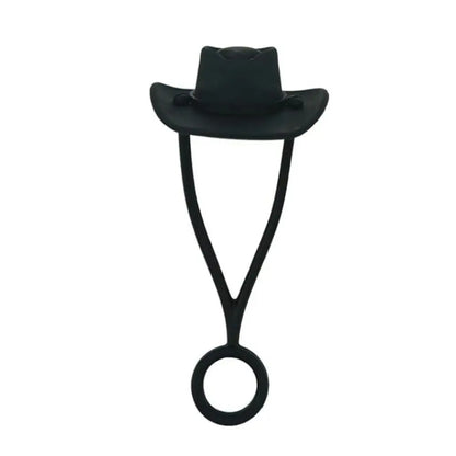 Silicone Cowboy Hat Straw Covers – Cap Compatible for 30/40oz Tumbler, Cowgirl Topper Lid Accessories